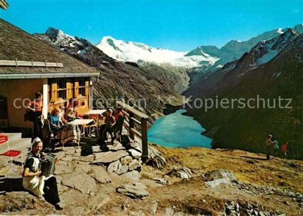 Olpererhuette Gebirgspanorama Blick auf Gr Greiner Mö