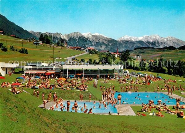 Telfes Stubai Hallen- und Freischwimmbad Alpenpanoram