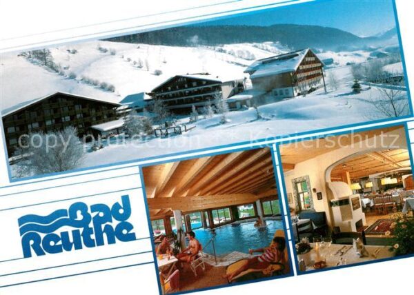 Reuthe Vorarlberg Kurhotel Moorheilbad Winterpanorama