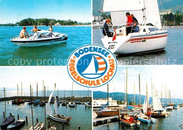 Lochau Bregenz Vorarlberg Segelschule Lochau Seglerhafen Motorboo