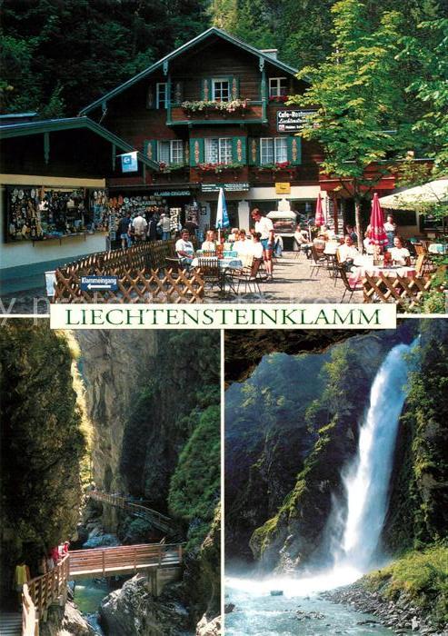 St Johann Pongau Liechtensteinklamm Restaurant Wasserfal
