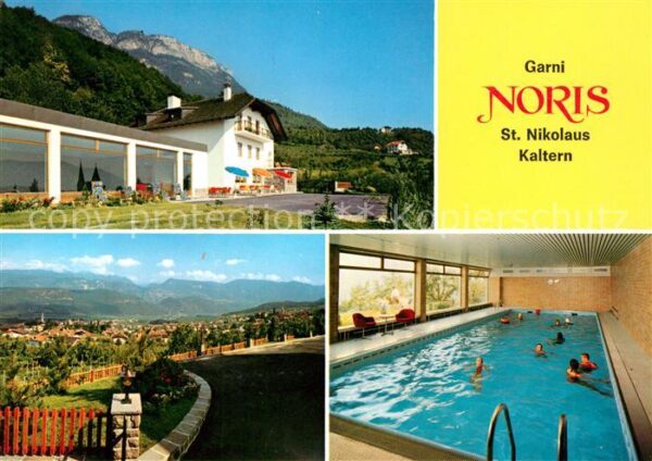 St Nikolaus Kaltern Garni Hotel Hallenbad Landschaftspanora