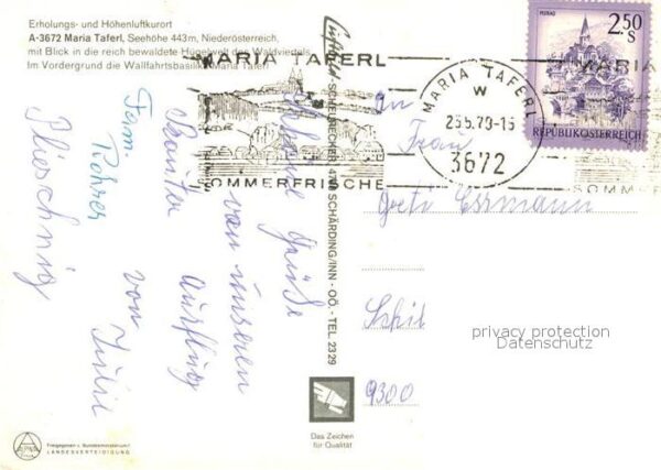 Maria Taferl Wallfahrtsbasilika Fliegeraufnahme – Bild 2