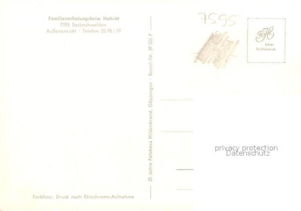 Sasbachwalden Familienerholungsheim Hohritt – Bild 2