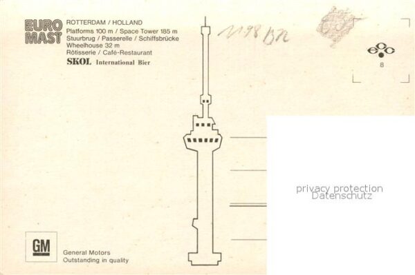 Rotterdam Fliegeraufnahme Schiffsbrücke Tower – Bild 2