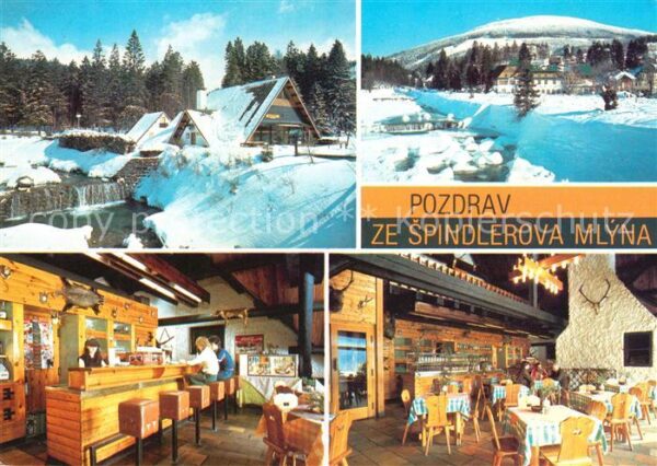Spindlermuehle Spindleruv Mlyn Restaurant Myslivna Winterpanorama