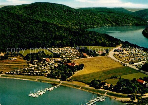 Scheid Hessen Fliegeraufnahme Schöner Edersee