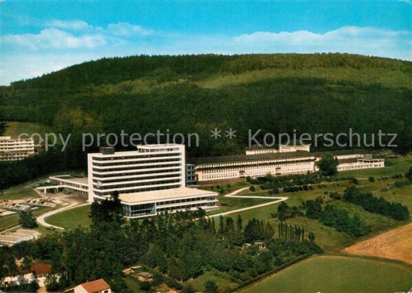 Hoexter Weser Fliegeraufnahme Weserberglandklinik