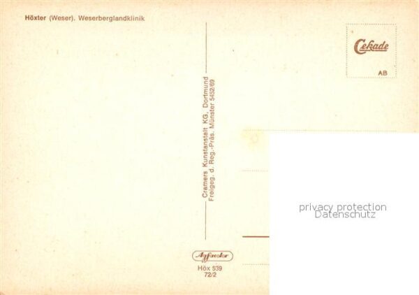 Hoexter Weser Fliegeraufnahme Weserberglandklinik – Bild 2