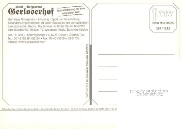 Gerlos Hotel Restaurant Gerloserhof – Bild 2