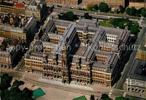 Wien Fliegeraufnahme Rathaus