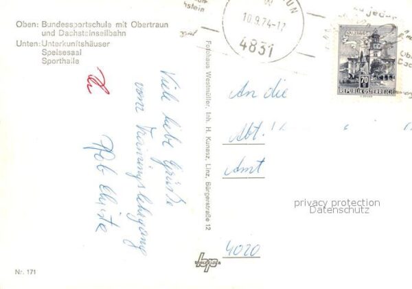 Obertraun Bundessportschule Dachsteinseilbahn Unt – Bild 2