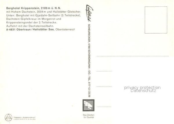 Obertraun Berghotel Krippenstein Bergbahn Dachste – Bild 2