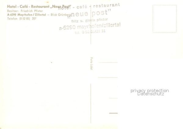 Mayrhofen Zillertal Hotel Cafe Restaurant Neue Post – Bild 2