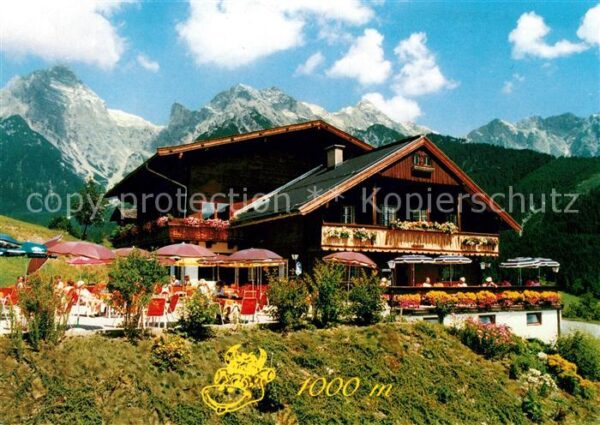 Maria Alm Steinernen Meer Kronreithof Terrasse Cafe