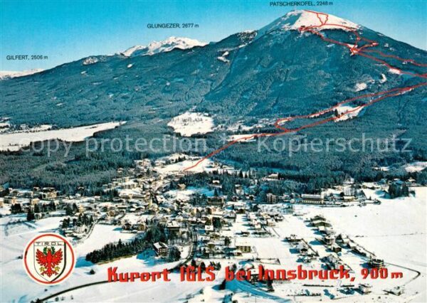 Igls Tirol Patscherkofel Fliegeraufnahme Winterpan
