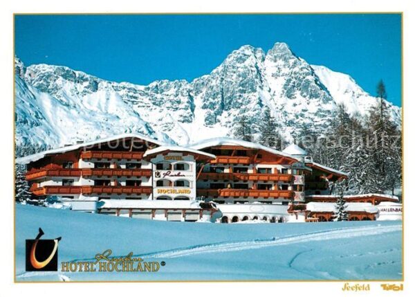 Seefeld Tirol Hotel Hochland Winterpanorama