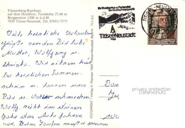 Titisee-Neustadt Fürstenberg Rasthaus – Bild 2