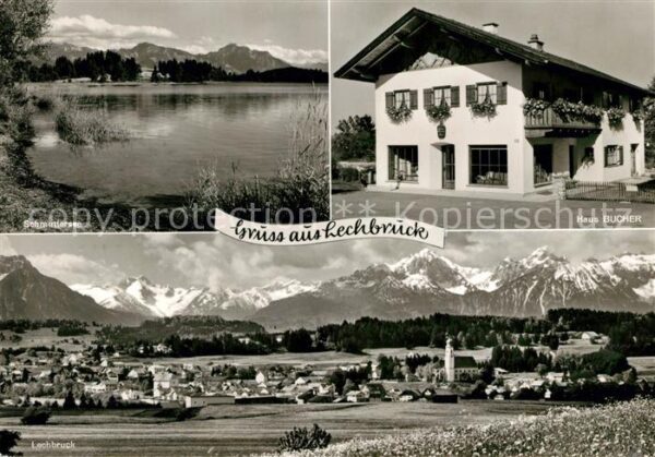 Lechbruck See Schmuttersee Haus Bucher Ortsansicht
