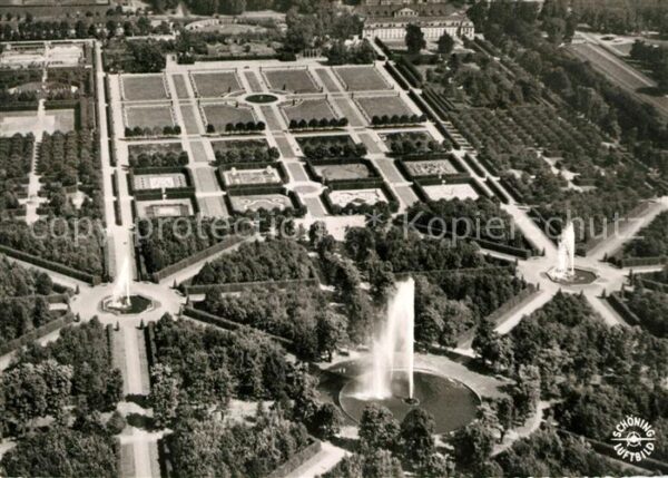 Hannover Herrenhäuser Garten Fliegeraufnahme