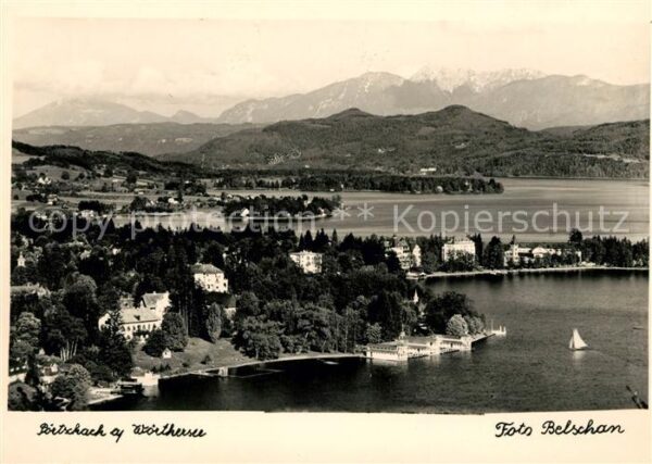 Poertschach Woerthersee Fliegeraufnahme