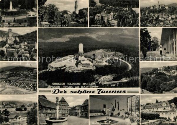 Taunus Region Gr Feldberg Bad Nauheim Bad Homburg Kro