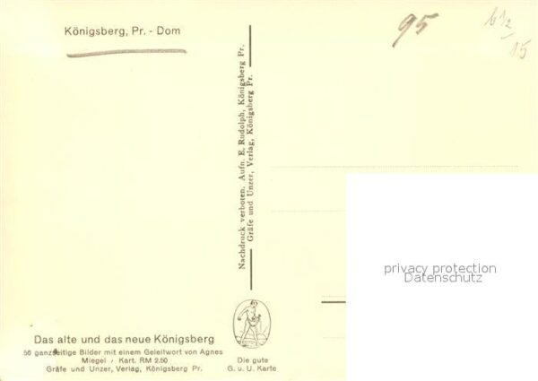 Koenigsberg Ostpreussen Dom – Bild 2