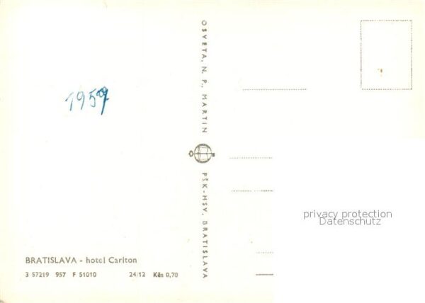 Bratislava Pressburg Pozsony Hotel Carlton – Bild 2
