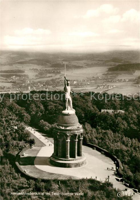 Teutoburgerwald Hermannsdenkmal Fliegeraufnahme