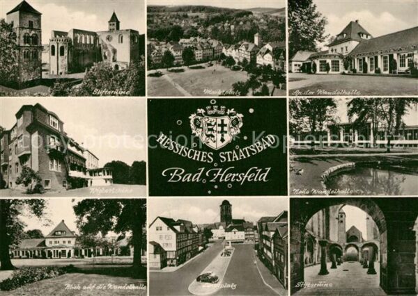 Bad Hersfeld Stiftsruine Marktplatz Wandelhalle Wigb