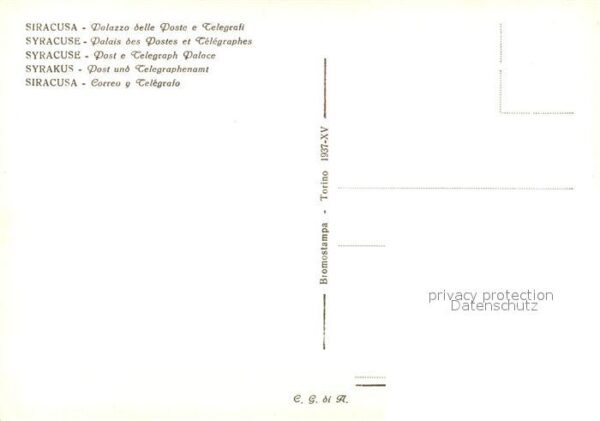 Siracusa Palazzo delle Poste e Telegrafi – Bild 2