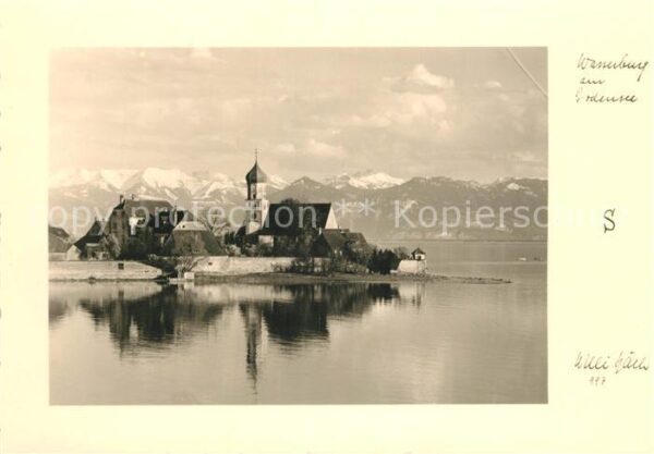 Wasserburg Bodensee mit Kirche