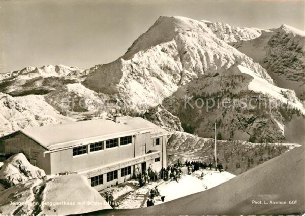 Jenner Berchtesgaden Jennerbahn Berggasthaus mit Schneibstei