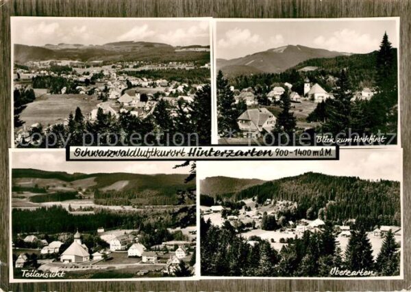 Hinterzarten Panorama Hochfirstblick Teilansichten