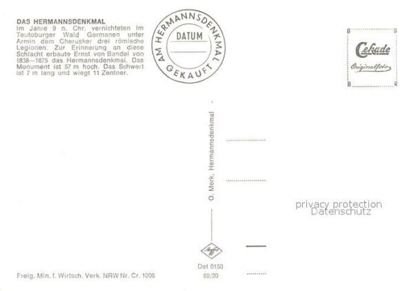 Teutoburgerwald Hermannsdenkmal Fliegeraufnahme – Bild 2