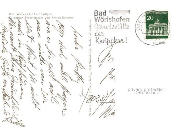 Bad Woerishofen Kuranstalt Sebastianeum und Kneipp Denk – Bild 2