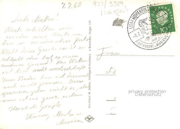 Hohegeiss Harz Wolfsbachmühle Waldschwimmbad Kunzenbac – Bild 2