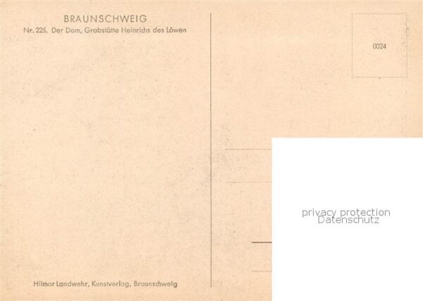 Braunschweig Dom Grabstätte Heinrichs des Löwen – Bild 2
