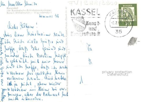 Kassel Kuranstalt der Bundesbahn Betriebskrank – Bild 2