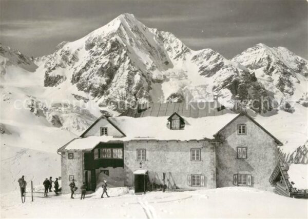 Sulden Solda Schubachhütte mit Königsspitze
