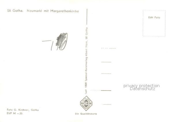Gotha Thueringen Neumarkt mit Margarethenkirche – Bild 2
