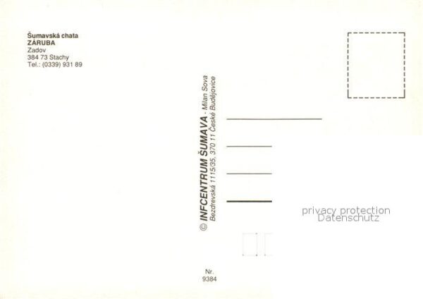 Stachy Susice Okres Pachatice Sumavska chata Zaruba – Bild 2
