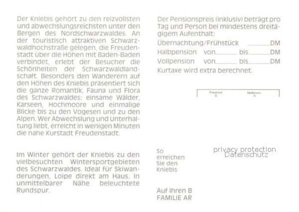 Kniebis Freudenstadt Gasthof Cafe Pension Waldeck im Winter – Bild 2