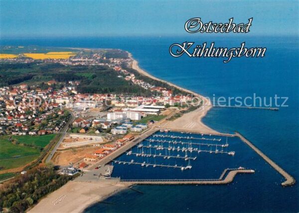 Kuehlungsborn Ostseebad Yachthafen Seebrücke Fliegeraufnahme