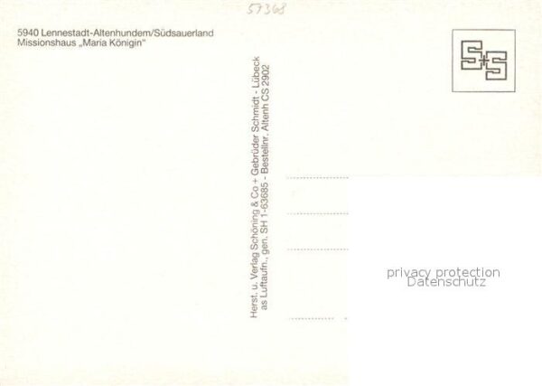 Altenhundem Missionshaus Maria Königin Fliegeraufna – Bild 2