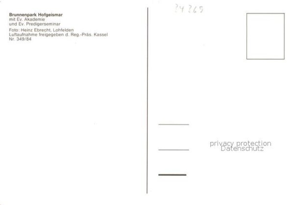 Hofgeismar Brunnenpark Evangelische Akademie Predi – Bild 2