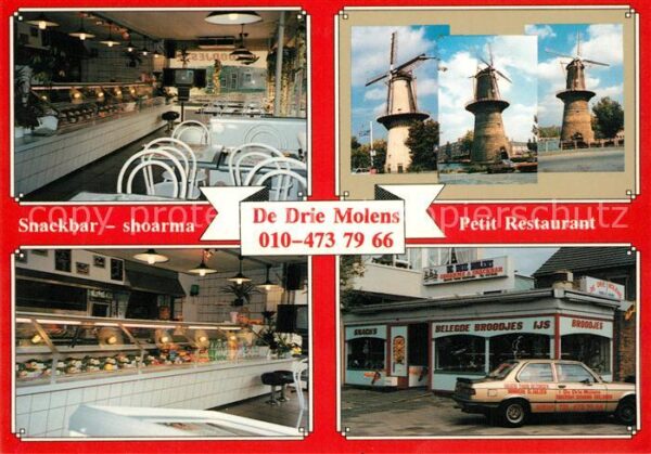 Schiedam Snackbar Restaurant De Drie Molens