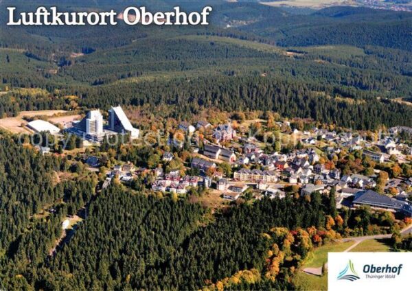 Oberhof Thueringen Luftkurort Wintersportplatz Fliegeraufn