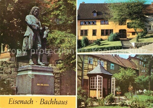 Eisenach Thueringen Bachhaus Denkmal Statue