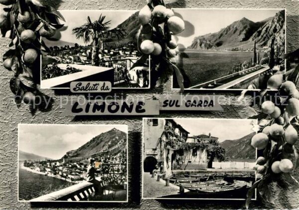 Limone sul Garda Teilansichten Küstenpanorama Hafen Südf